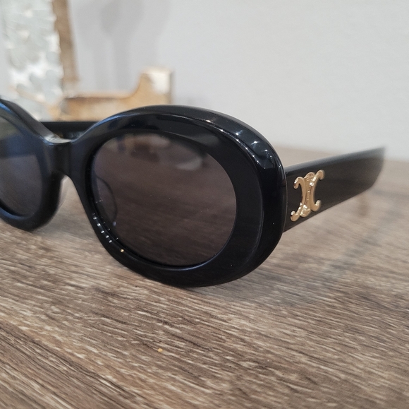 CELINE TRIOMPHE OVAL SUNGLASSES - Picture 10 of 12